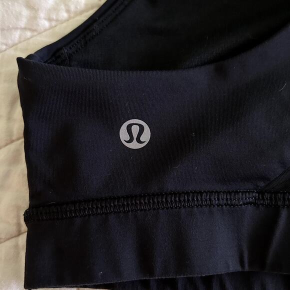 Lululemon Activewear Invigorate  Raceback Black Sport Athletic Bra Size 6 - Picture 5 of 10